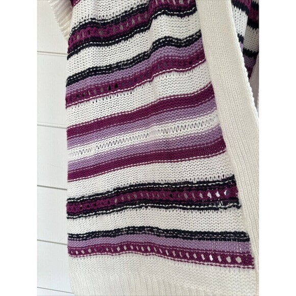 Lane Bryant Sweater Womens 22/24 Sweater Cardigan Open Front Crochet Knit - Picture 4 of 5